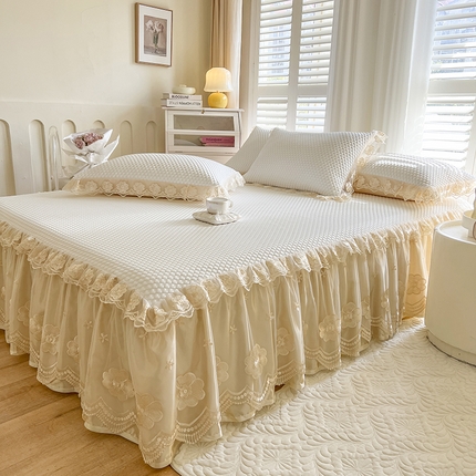 91家纺网 家纺一手货源 找家纺 （总）瑞宝 2025新款西米露-冰豆豆凉席三件套 控价155起卖