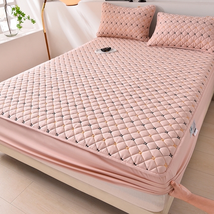 91家纺网 家纺一手货源 找家纺 （总）好眠好梦家纺 2024新款全棉夹棉床笠-寻觅