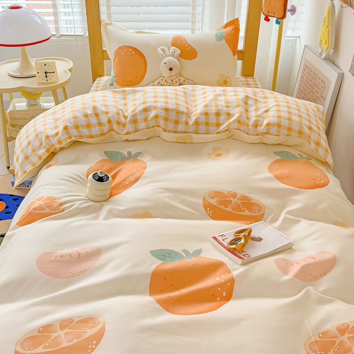 91家纺网 家纺一手货源 找家纺 （总）楠沐家纺 2026新款亲肤芦荟棉印花学生宿舍上下铺四件套三件套