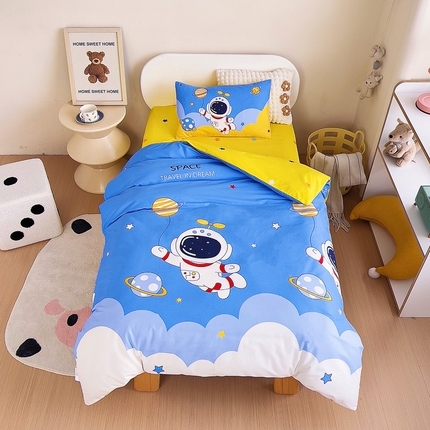 91家纺网 家纺一手货源 找家纺 （总）乐秀 2025新款40S全棉13372幼儿园三件套六件套