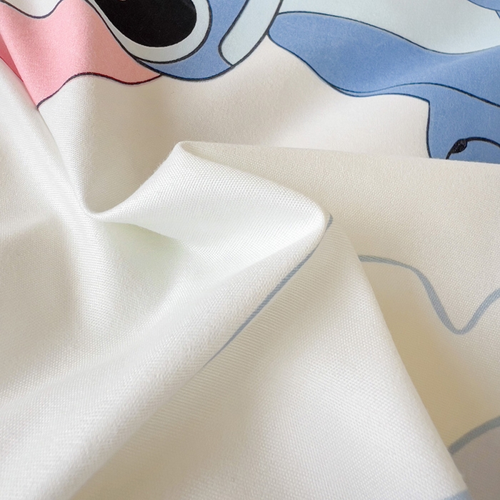 91家纺网 家纺一手货源 找家纺 楠沐家纺 2025新款亲肤芦荟棉印花学生宿舍上下铺四件套三件套 史迪仔