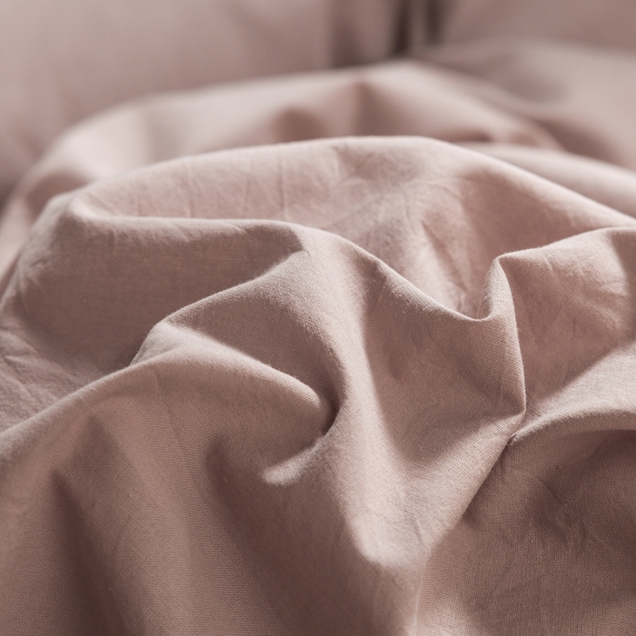 91家纺网 家纺一手货源 找家纺 柠萌家居 2025新款无印良品风色织水洗棉A类学生宿舍三件套 豆沙深灰