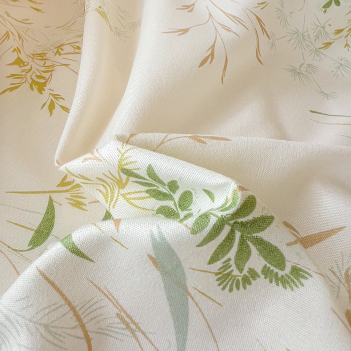 91家纺网 家纺一手货源 找家纺 楠沐家纺 2025新款亲肤芦荟棉印花学生宿舍上下铺四件套三件套 仙草