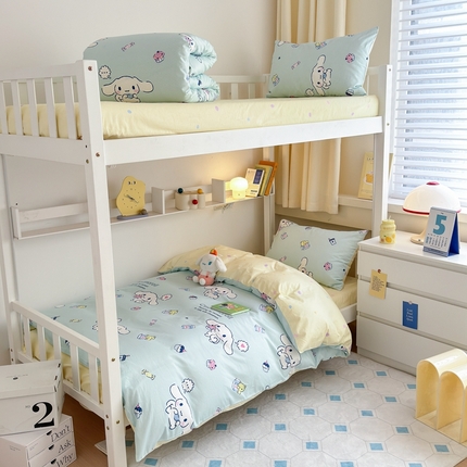 91家纺网 家纺一手货源 找家纺 （总）曼之夏 2024新款全棉三丽鸥学生三件套