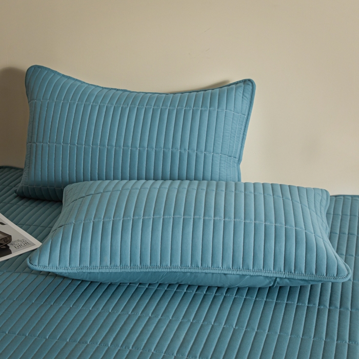 91家纺网 家纺一手货源 找家纺 （总）雪云美 2024新款六面全包夹棉床笠拉链款A类原棉床垫套子床罩-格韵