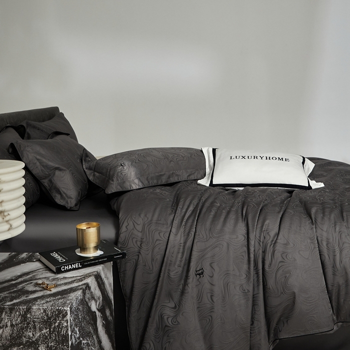 91家纺网 家纺一手货源 找家纺 安莱生活 2024新款60S天丝棉提花四件套-凯撒 凯撒-云华