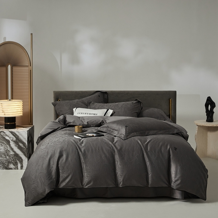 91家纺网 家纺一手货源 找家纺 安莱生活 2024新款60S天丝棉提花四件套-凯撒 凯撒-云华