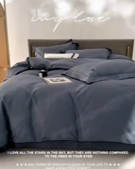 91家纺网 家纺一手货源 找家纺 安莱生活 2024新款60S天丝棉提花四件套-凯撒 凯撒-清墨