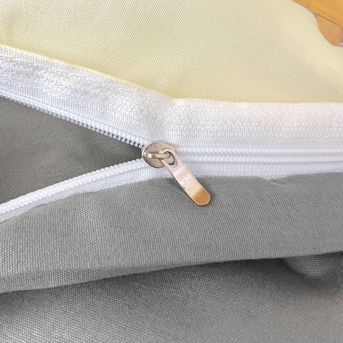 91家纺网 家纺一手货源 找家纺 楠沐家纺 2025新款亲肤芦荟棉印花学生宿舍上下铺四件套三件套 银灰米黄