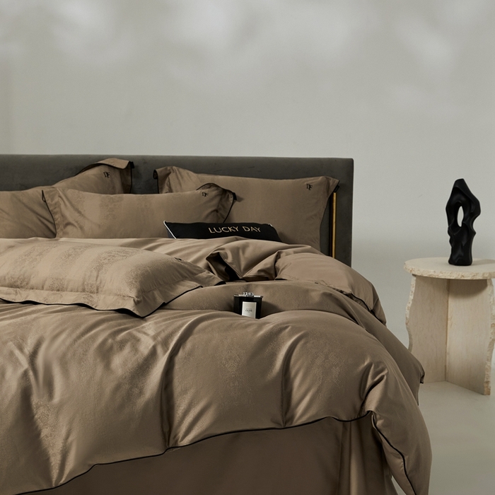 91家纺网 家纺一手货源 找家纺 安莱生活 2024新款60S天丝棉提花四件套-凯撒 凯撒-瑾妍