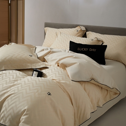 91家纺网 家纺一手货源 找家纺 （总）安莱生活 2024新款60S天丝棉提花四件套-凯撒