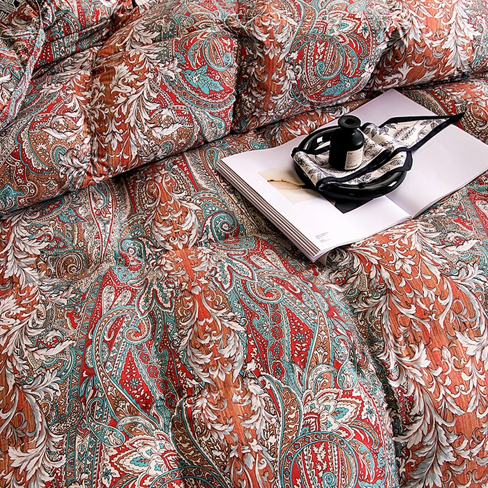 91家纺网 家纺一手货源 找家纺 太阳羽家纺 2025新款印花不跑绒静音被 爵士蓝调