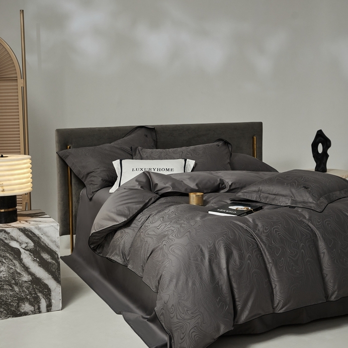 91家纺网 家纺一手货源 找家纺 安莱生活 2024新款60S天丝棉提花四件套-凯撒 凯撒-云华