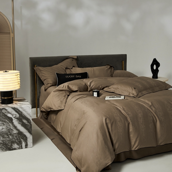 91家纺网 家纺一手货源 找家纺 安莱生活 2024新款60S天丝棉提花四件套-凯撒 凯撒-瑾妍