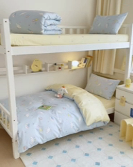 91家纺网 家纺一手货源 找家纺 曼之夏 2024新款全棉三丽鸥学生三件套 云朵大耳狗