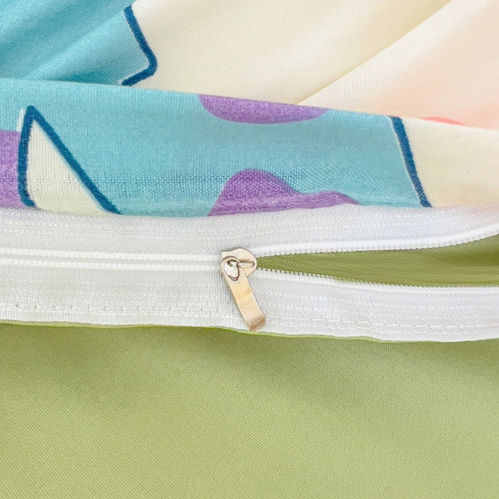 91家纺网 家纺一手货源 找家纺 楠沐家纺 2025新款亲肤芦荟棉印花学生宿舍上下铺四件套三件套 怪兽大学