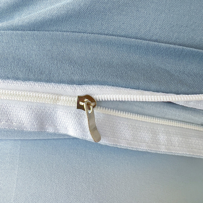 91家纺网 家纺一手货源 找家纺 楠沐家纺 2025新款亲肤芦荟棉印花学生宿舍上下铺四件套三件套 月光雾蓝