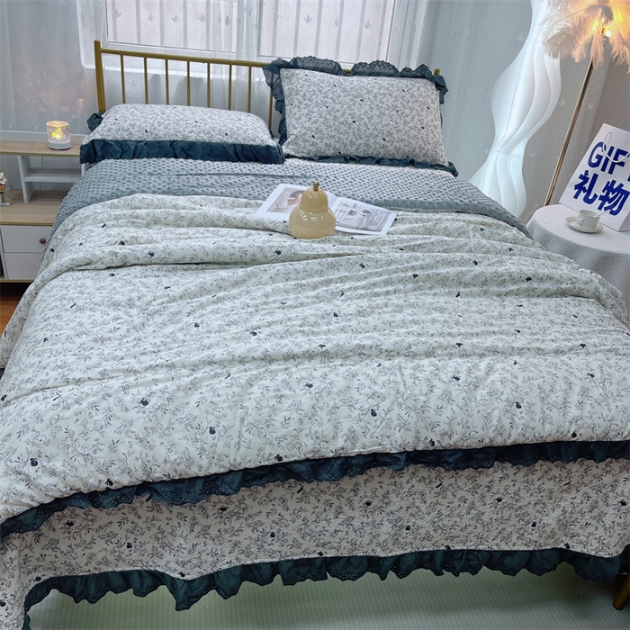 91家纺网 家纺一手货源 找家纺 暖居 2024新款豆豆被四件套 南法假日