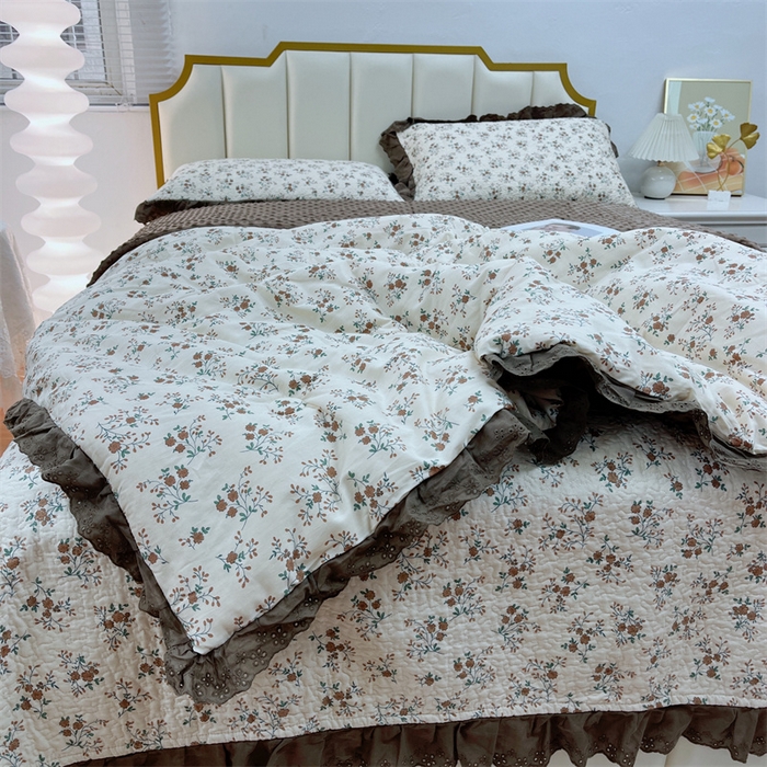 91家纺网 家纺一手货源 找家纺 暖居 2024新款豆豆被四件套 墨尔本