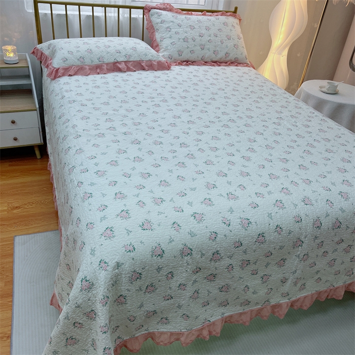 91家纺网 家纺一手货源 找家纺 暖居 2024新款豆豆被四件套 花期