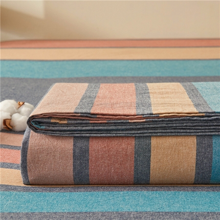 91家纺网 家纺一手货源 找家纺 喜居 2024新款全棉色织水洗棉床笠 斯诺克