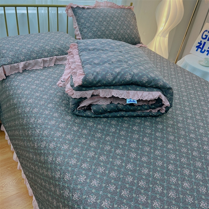 91家纺网 家纺一手货源 找家纺 暖居 2024新款豆豆被四件套 知画