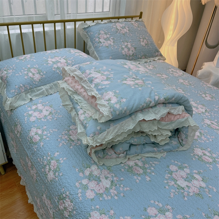 91家纺网 家纺一手货源 找家纺 暖居 2024新款豆豆被四件套 苏里南