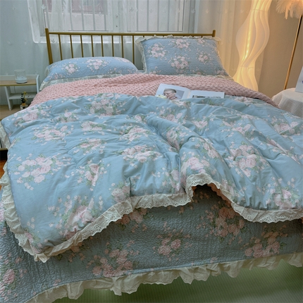 91家纺网 家纺一手货源 找家纺 暖居 2024新款豆豆被四件套 苏里南