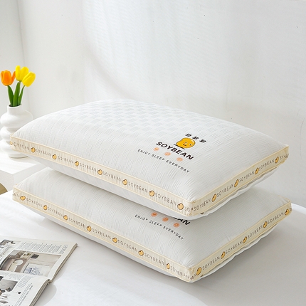 91家纺网 家纺一手货源 找家纺 （总）大熊枕芯 2024新款大豆华夫格针织枕头枕芯