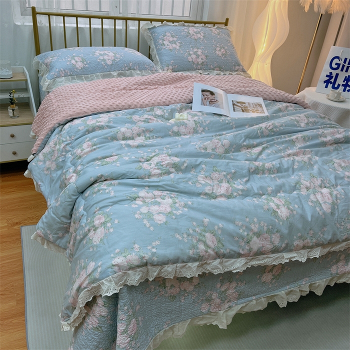 91家纺网 家纺一手货源 找家纺 暖居 2024新款豆豆被四件套 苏里南