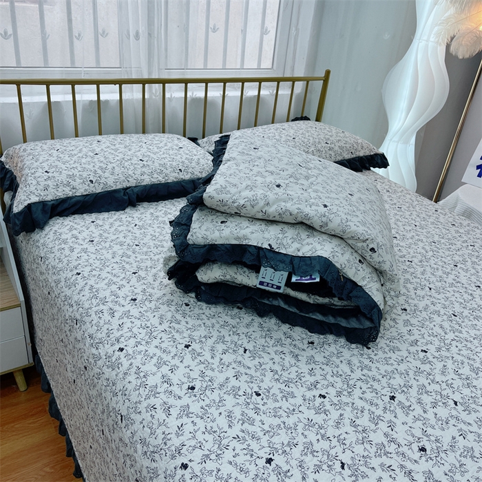 91家纺网 家纺一手货源 找家纺 暖居 2024新款豆豆被四件套 南法假日