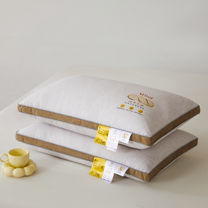 爱尚家枕芯 2024新款植物羊绒针织软糯呵护软枕枕头枕芯 浅灰色48*74cm/只