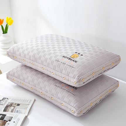 91家纺网 家纺一手货源 找家纺 （总）大熊枕芯 2024新款大豆华夫格针织枕头枕芯