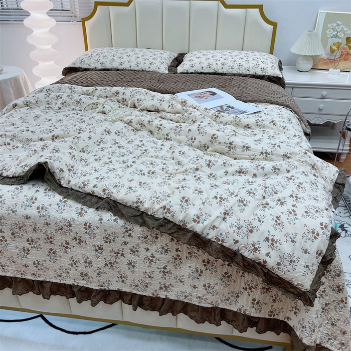 91家纺网 家纺一手货源 找家纺 暖居 2024新款豆豆被四件套 墨尔本