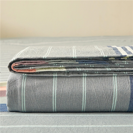 91家纺网 家纺一手货源 找家纺 （总）喜居 2024新款全棉色织水洗棉床笠全棉床笠纯棉床笠