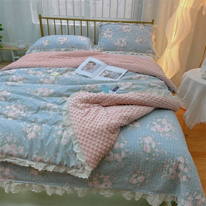 91家纺网 家纺一手货源 找家纺 暖居 2024新款豆豆被四件套 苏里南