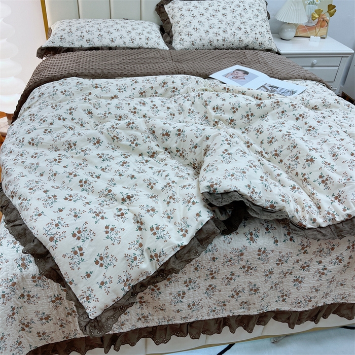 91家纺网 家纺一手货源 找家纺 暖居 2024新款豆豆被四件套 墨尔本