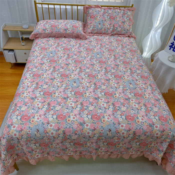 91家纺网 家纺一手货源 找家纺 暖居 2024新款豆豆被四件套 安娜公主