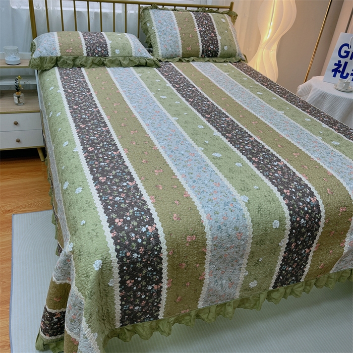 91家纺网 家纺一手货源 找家纺 暖居 2024新款豆豆被四件套 荷塘月色