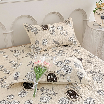 91家纺网 家纺一手货源 找家纺 梦精灵家纺 2025新款40支60支全棉枕套升级加厚夹棉隔脏神器单品枕套 宁静花开