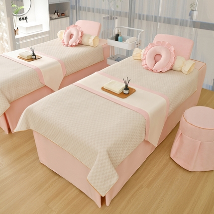 91家纺网 家纺一手货源 找家纺 （总）莉人坊美容床罩批发 2024新款锦绣贝壳麻美容床罩系列