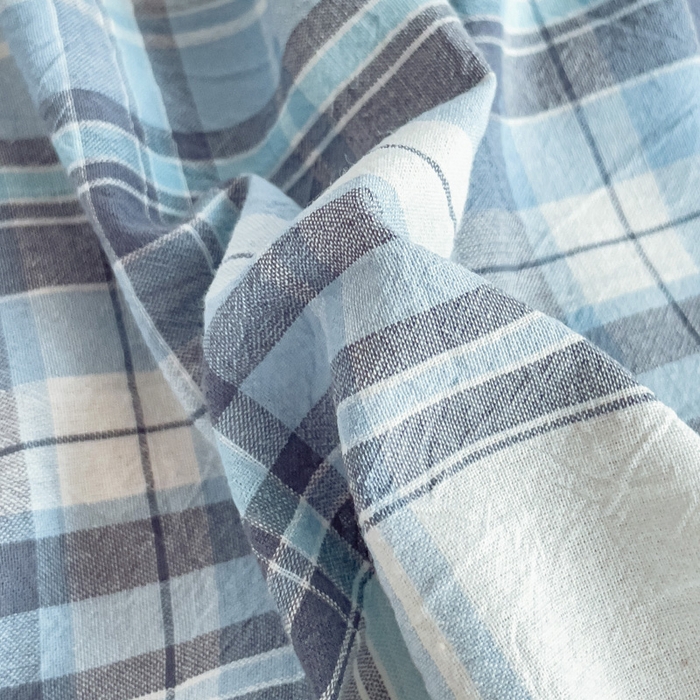 91家纺网 家纺一手货源 找家纺 玖弘家居 2024新款全棉色织水洗棉学生三件套四件套床垫套系列 春彩兰格