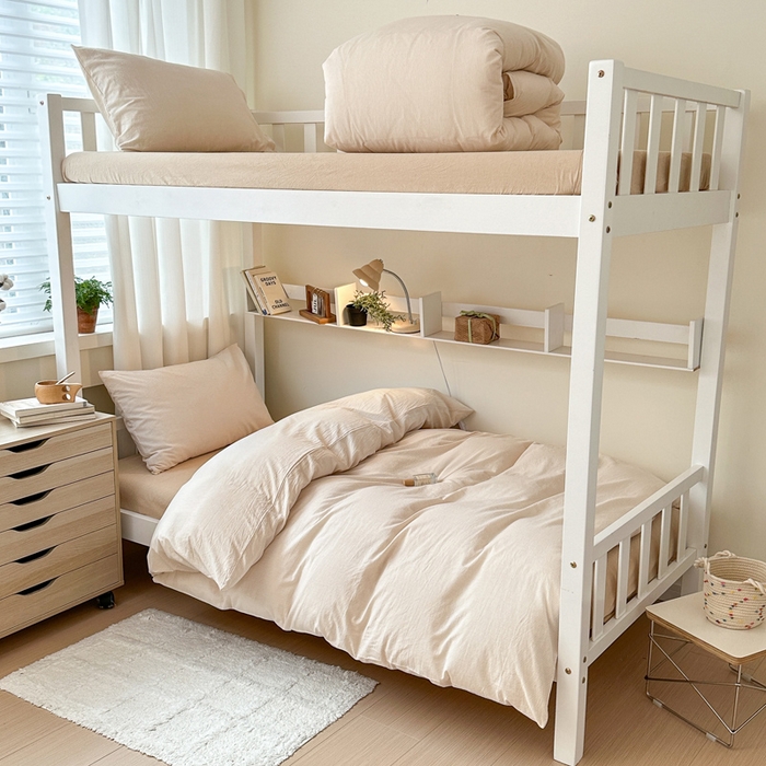 91家纺网 家纺一手货源 找家纺 玖弘家居 2024新款全棉色织水洗棉学生三件套四件套床垫套系列 米密条