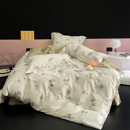 91家纺网 家纺一手货源 找家纺 （总）由丽家纺 2025新款柔棉印花四件套系列