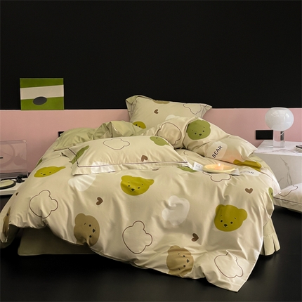 91家纺网 家纺一手货源 找家纺 （总）由丽家纺 2025新款柔棉印花四件套系列