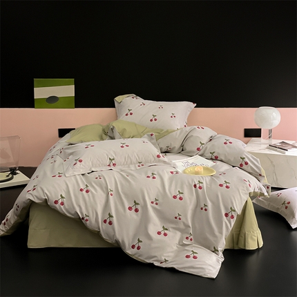 91家纺网 家纺一手货源 找家纺 （总）由丽家纺 2025新款柔棉印花四件套系列