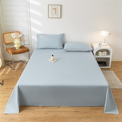 91家纺网 家纺一手货源 找家纺 （总）佳汐蓝家纺 2024新款全棉水洗棉贴标单床单