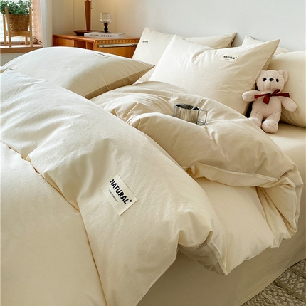 91家纺网 家纺一手货源 找家纺 （总）佳汐蓝家纺 2024新款全棉水洗棉贴标单被套