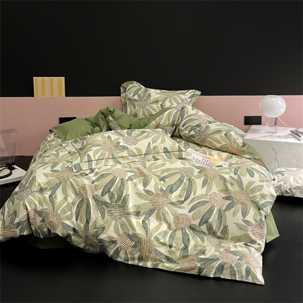 91家纺网 家纺一手货源 找家纺 （总）由丽家纺 2025新款柔棉印花四件套系列