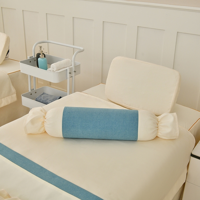 91家纺网 家纺一手货源 找家纺 莉人坊美容床罩批发 2024新款棉麻美容床罩诗菲丽人系列 诗菲丽人米黄